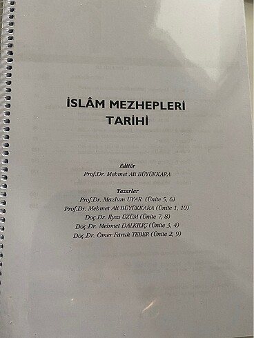 İslam Mezhepleri Tarihi