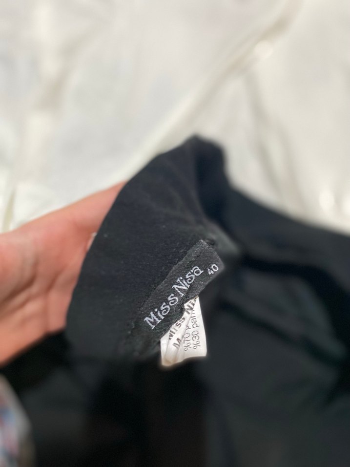 Siyah Uzun Kadın Kalem Etek - Görsel 2