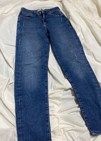 Kadın Mavi Denim Regular Fit  Jean - Görsel 2