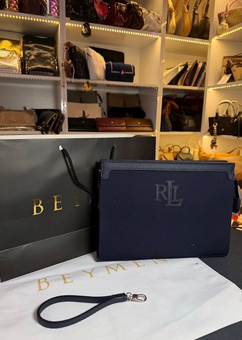 Zara Rl Lacivert Deri Cuzdan