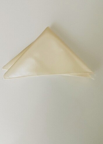 SATEN KUMAŞ KUŞAK SET TAKIMI KIREM RENK  - Görsel 3