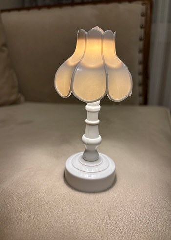 Beyaz Mini Lamba Pembe Fiyonklu - Görsel 5