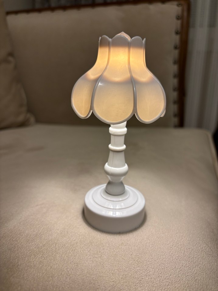 Beyaz Mini Lamba Pembe Fiyonklu - Görsel 5