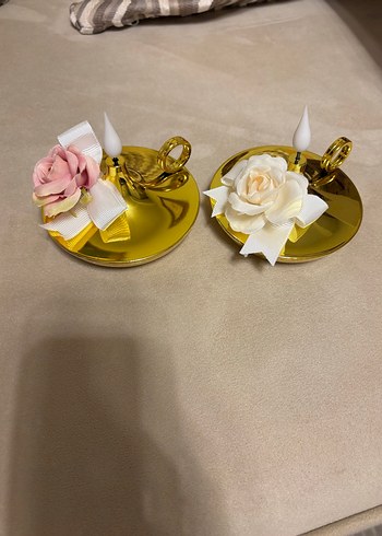 Altın Renkli Dekoratif Mumluk - Görsel 4