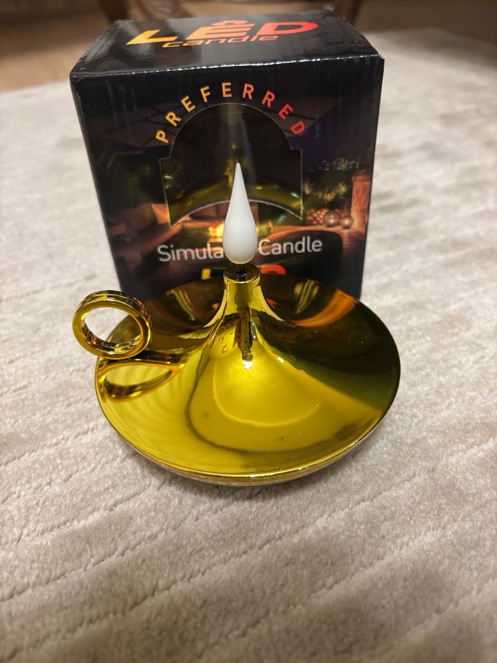 Altın Renkli Dekoratif Mumluk - Görsel 2