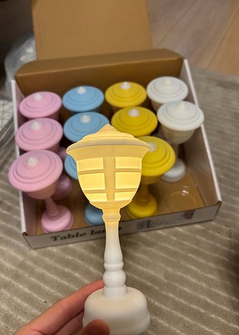 Renkli Kelebek Süslemeli abajur - Görsel 2