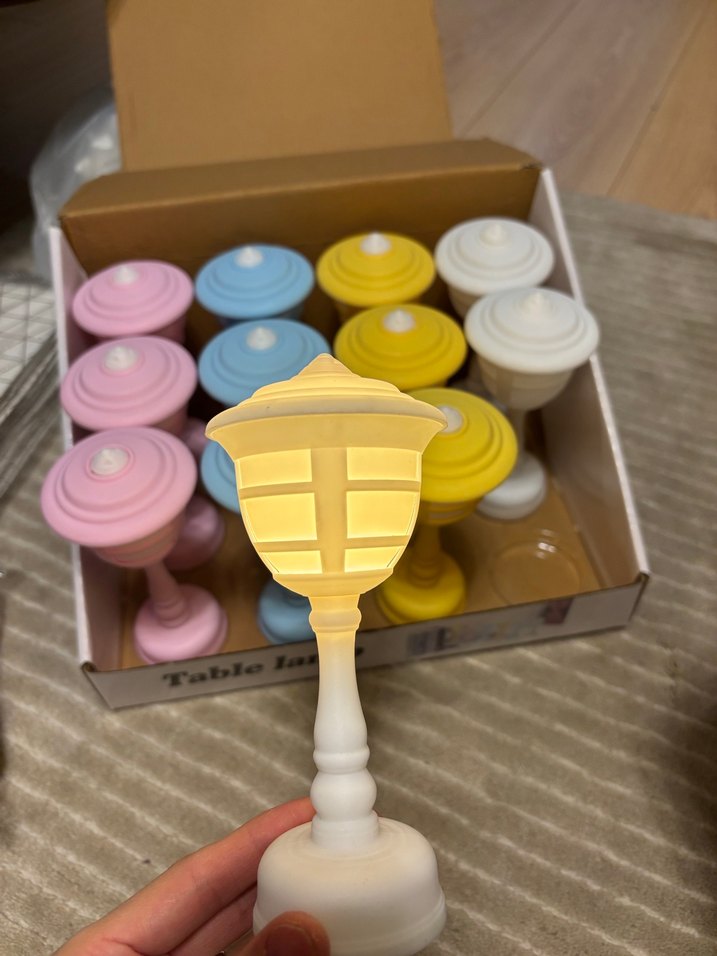 Renkli Kelebek Süslemeli abajur - Görsel 2