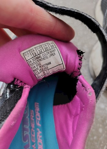 32 Beden çeşitli Renk Kız Çocuk Renkli Bağcıksız Spor Ayakkabı