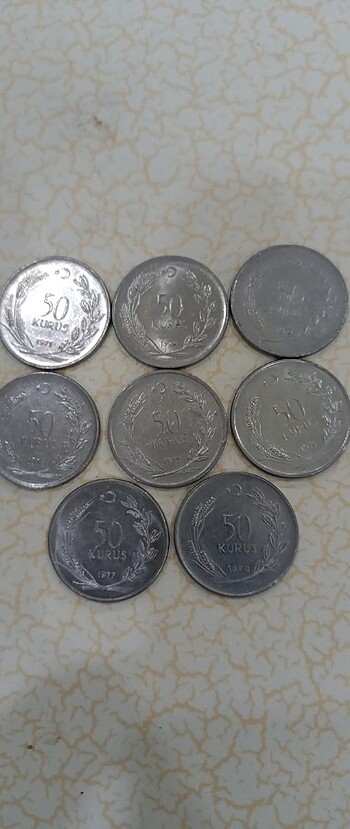 1970-1979 koleksiyonluk madeni para 