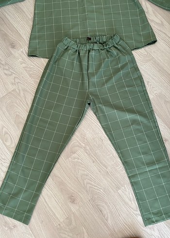 Haki Kareli Hamile Tunik - Görsel 3