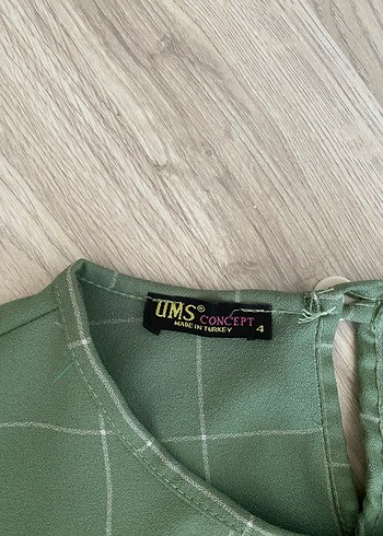 Haki Kareli Hamile Tunik - Görsel 4