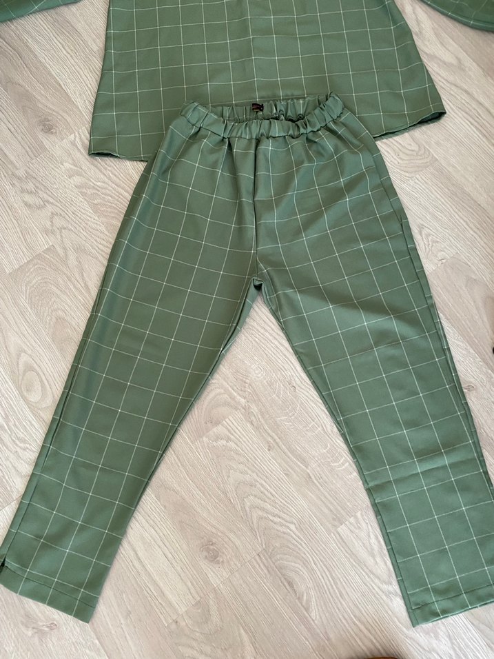 Haki Kareli Hamile Tunik - Görsel 3