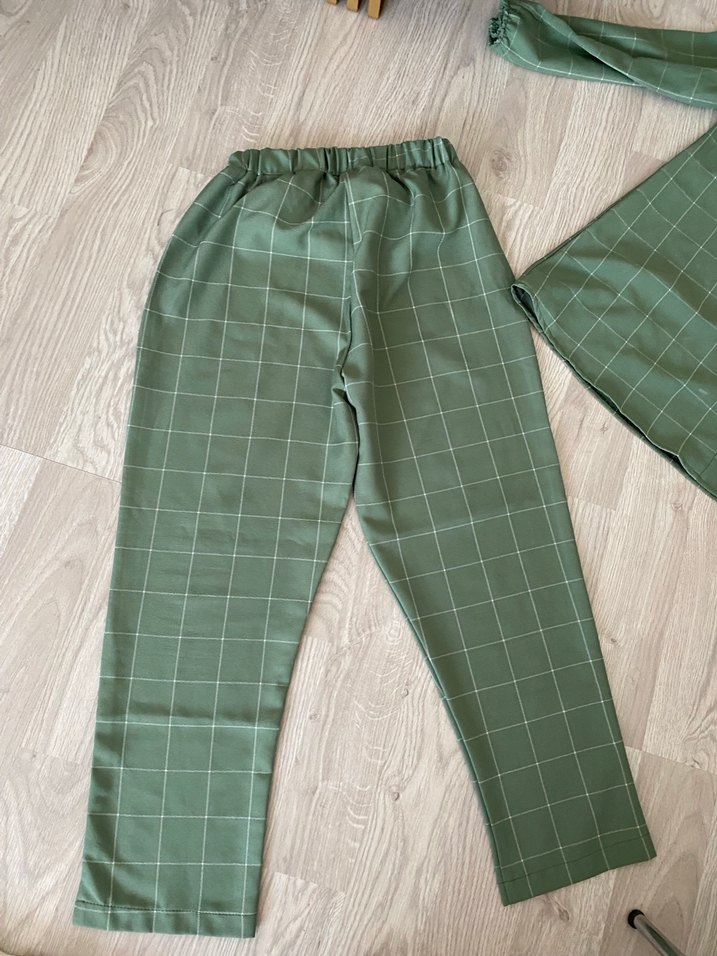 Haki Kareli Hamile Tunik - Görsel 5