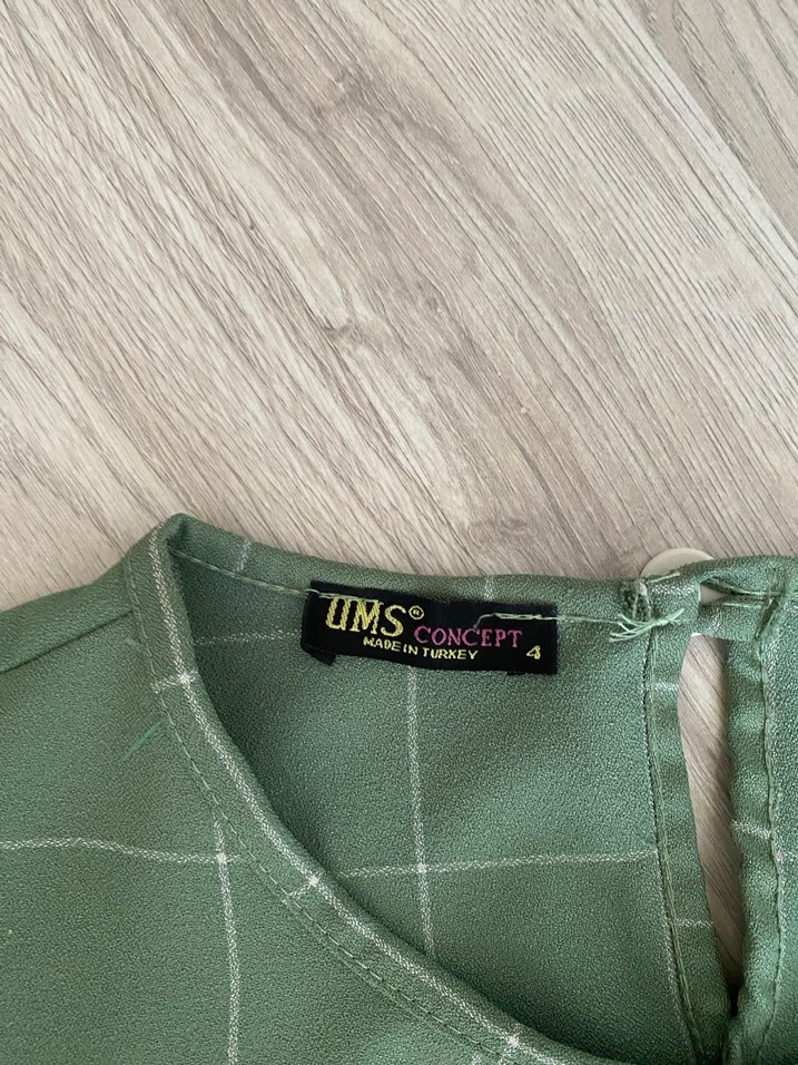 Haki Kareli Hamile Tunik - Görsel 4