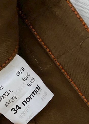 Kahverengi Kadın Pamuk Pantolon - Görsel 3