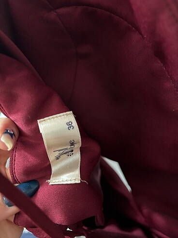 s Beden bordo Renk Bordo abiye elbise