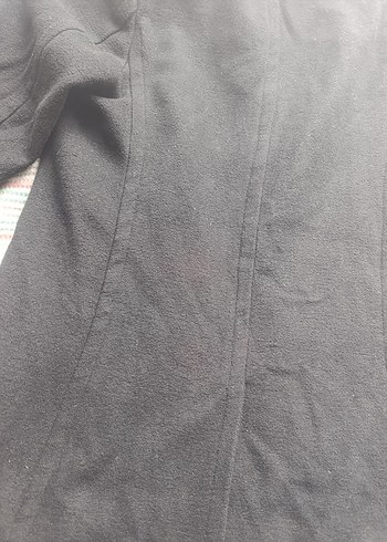 Gri Düğmeli Kadın Midi Kaban - Görsel 7