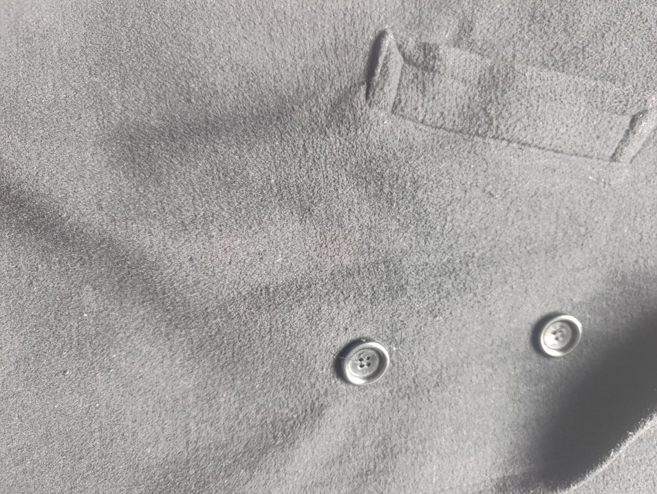 Gri Düğmeli Kadın Midi Kaban - Görsel 5