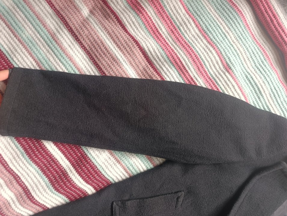 Gri Düğmeli Kadın Midi Kaban - Görsel 4