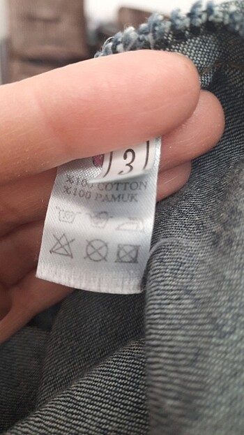 38 40 bedene uyumlu kot elbise - Görsel 6