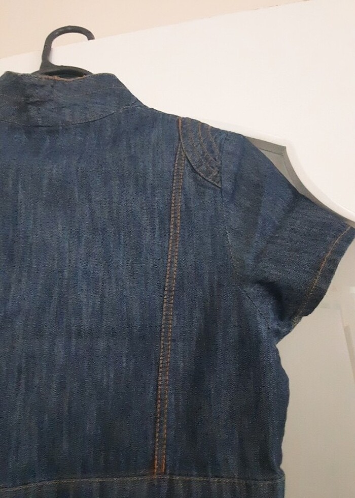 38 40 bedene uyumlu kot elbise - Görsel 2