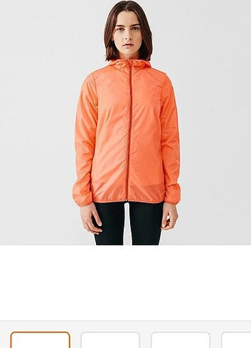 m Beden turuncu Renk Kalenji Kadın Koşu Rüzgarlığı Mercan rengi