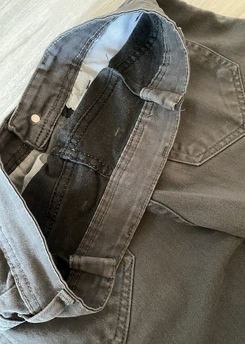 Erkek Çocuk Gri Kemerli  okul Pantolon - Görsel 5