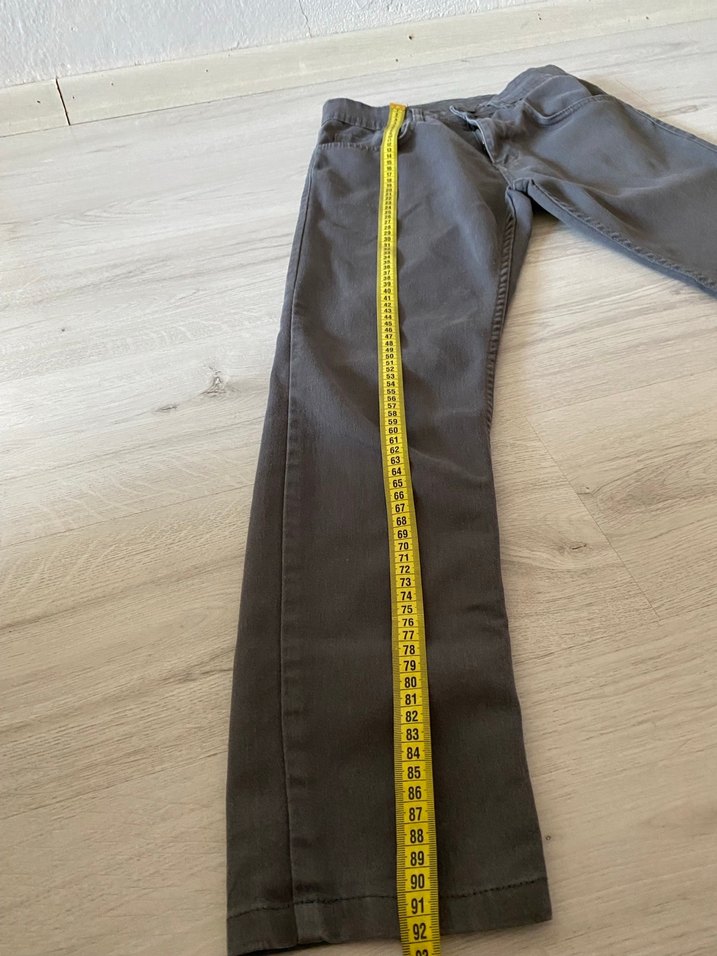 Erkek Çocuk Gri Kemerli  okul Pantolon - Görsel 2