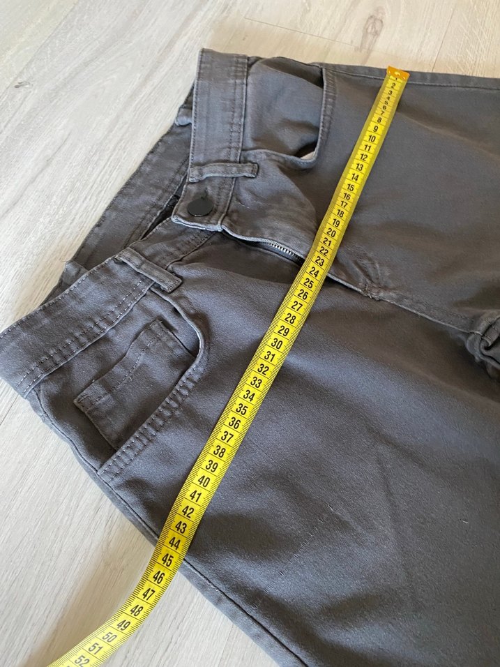 Erkek Çocuk Gri Kemerli  okul Pantolon - Görsel 3