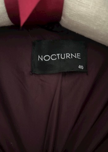 Bordo Gri Ekose Uzun Kadın Yün Kaban - Görsel 2