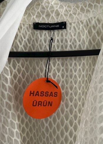 Uzun Kollu Beyaz Bohem Kadın parka - Görsel 2