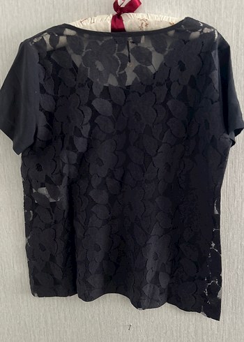 Siyah Dantel Detaylı Kadın Bluz - Görsel 3