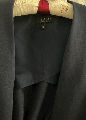 Kemerli Lacivert Midi Kadın Yelek - Görsel 2