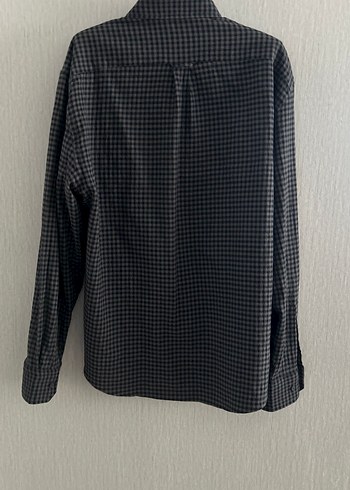 Erkek Gri Uzun Kollu Düğmeli Gömlek - Görsel 4