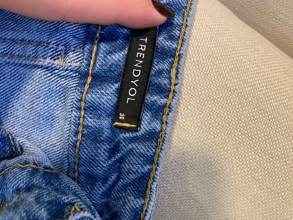 Düğmeli Mavi Denim Midi Etek - Görsel 2