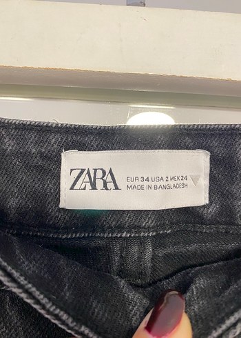 Kadın Siyah Baskılı Denim Pantolon - Görsel 2