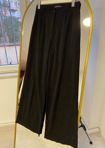 Siyah Kadın Kumaş Pantolon - Görsel 2