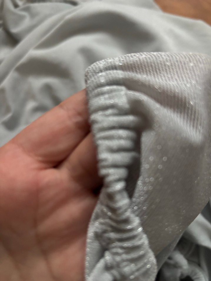 Gri Düz Modern lastikli çarşaf - Görsel 2