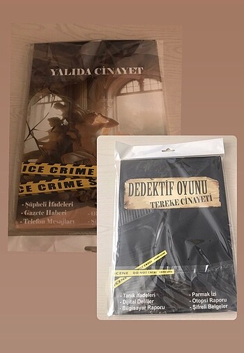 2 Adet Dedektif Oyunu (Tereke Cinayeti ve Yalıda Cinayet)