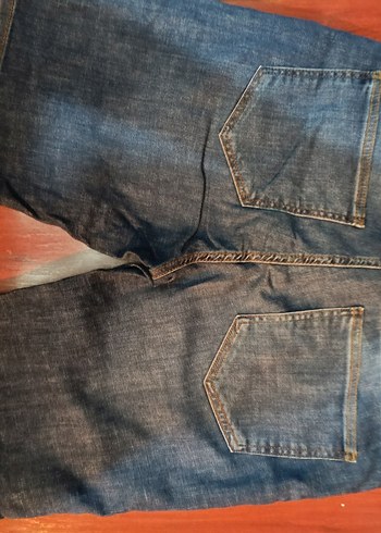 Koton Düğmeli Mavi Midi Denim Şort