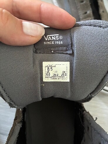 38,5 Beden gri Renk Vans ayakkabı