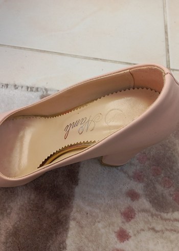 37 Beden ten rengi Renk Kadın Pembe Stiletto Topuklu Ayakkabı