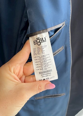 Lacivert Düğmeli Erkek Takım Elbise - Görsel 4