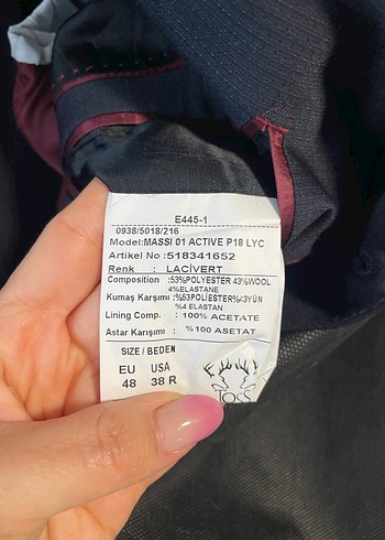 Lacivert Erkek Ofis Takım Elbise Ceketi - Görsel 5