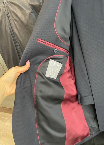 Lacivert Erkek Ofis Takım Elbise Ceketi - Görsel 2