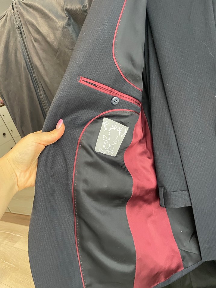 Lacivert Erkek Ofis Takım Elbise Ceketi - Görsel 2