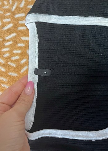 Siyah Halter Yaka Kadın Triko Kazak - Görsel 2