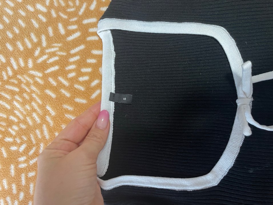 Siyah Halter Yaka Kadın Triko Kazak - Görsel 2