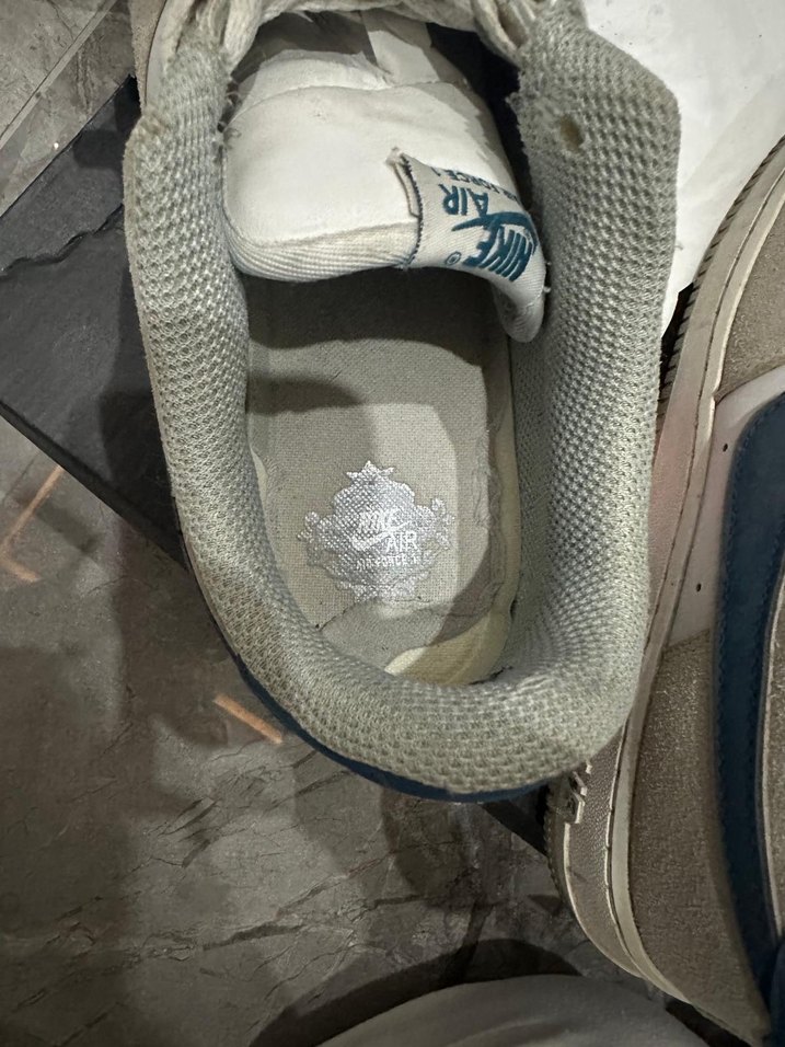 Gri Beyaz Nike Spor Ayakkabı - Görsel 4