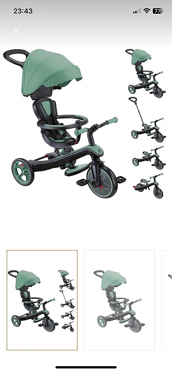 Beden Globber 4in 1 zeytin yeşili